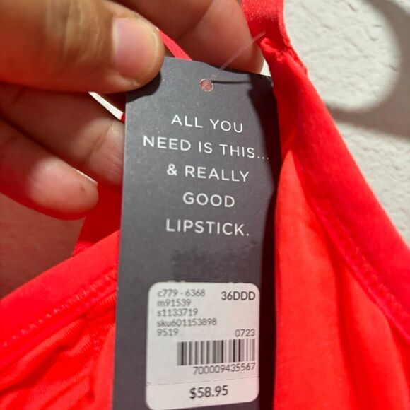 Cacique Demi Corset Longline Bra 36DDD Coral Pink Underwired Adjustable Strap - Picture 8 of 11